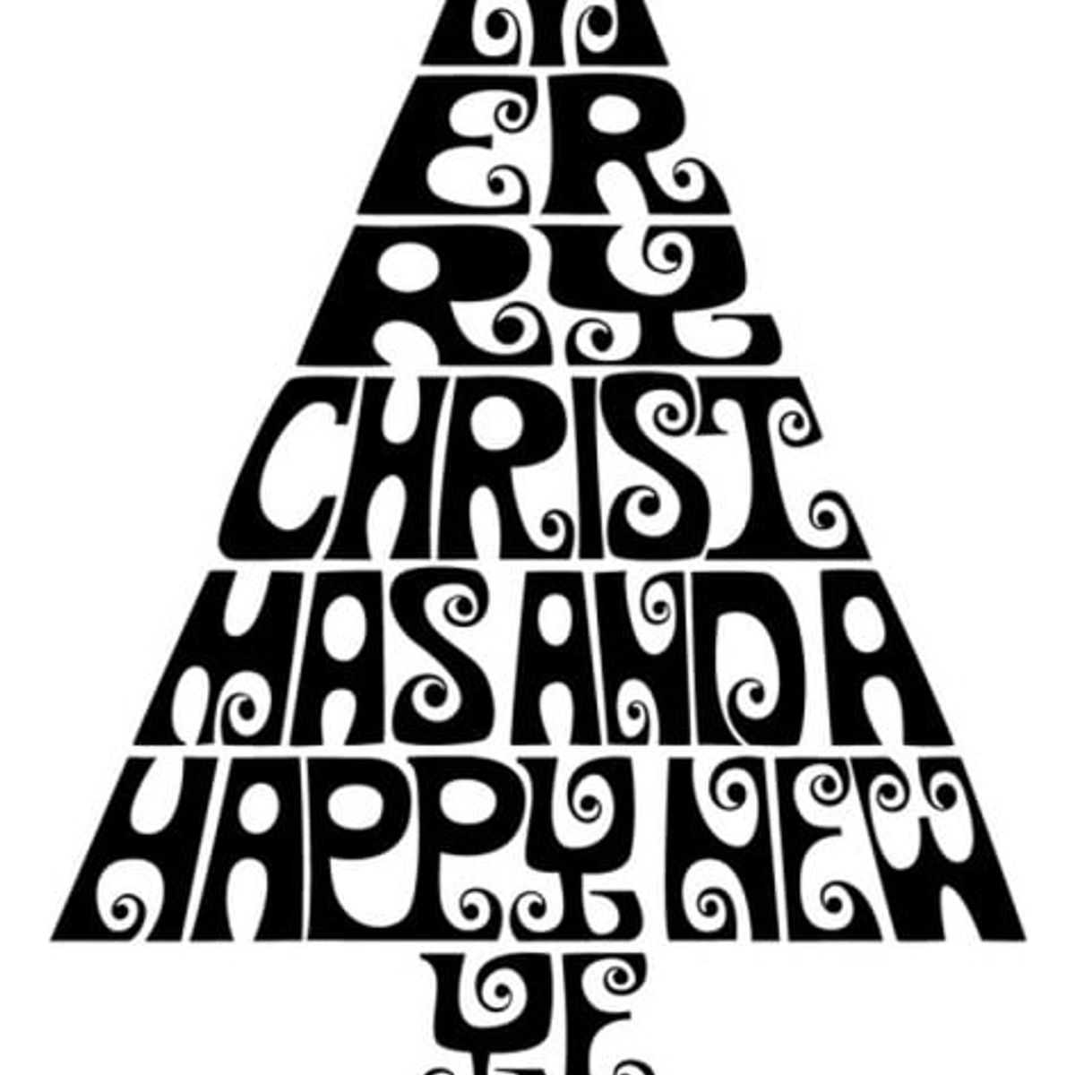 GENERICO - Decomural Merry Christmas Tree Festive Xmas WS-19117