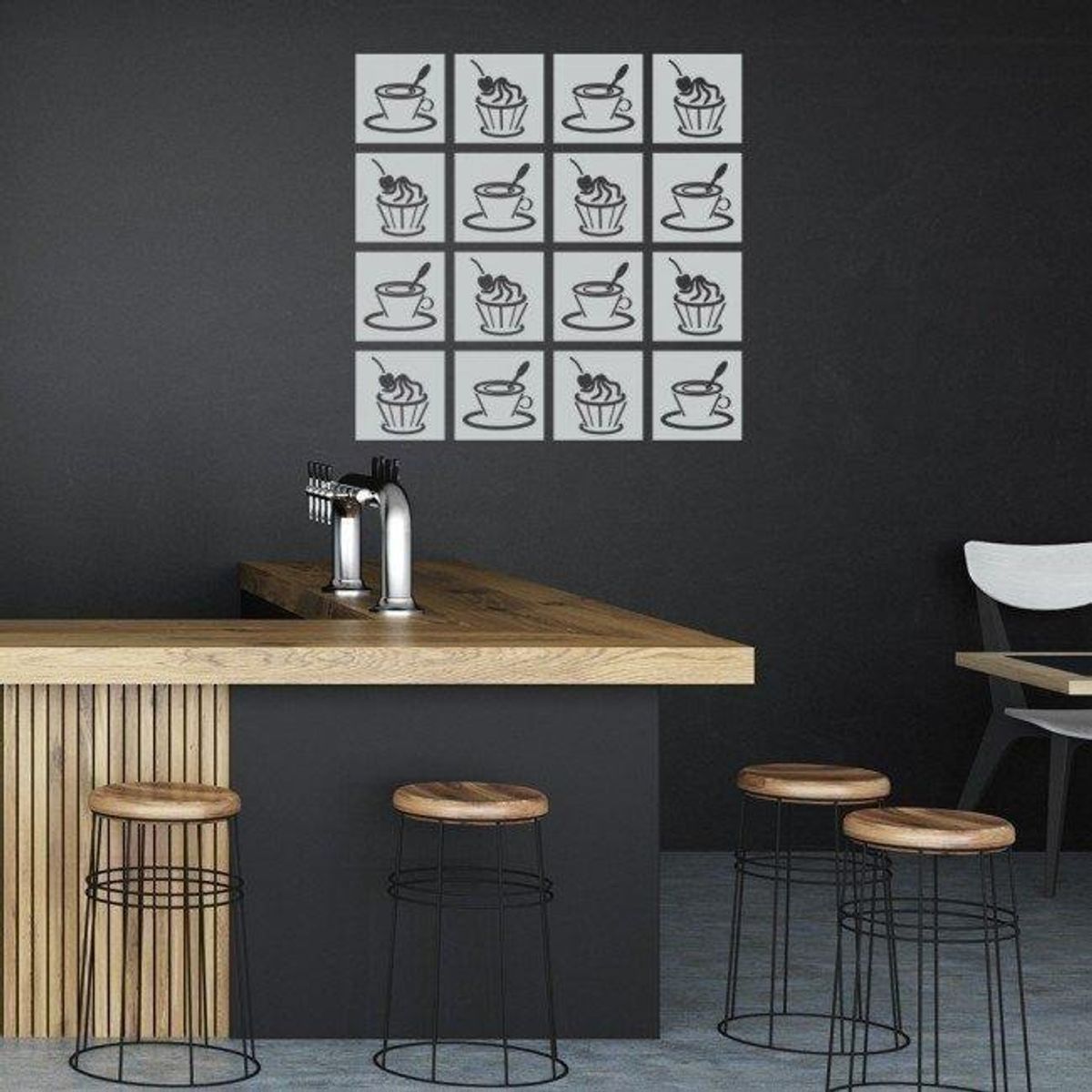 GENERICO - Decomural Coffee Cake Food Drink WS-19130