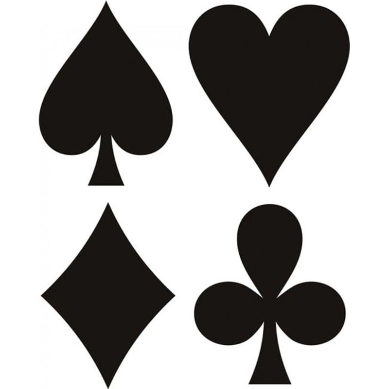 GENERICO - Decomural Club Heart Diamond Card Games WS-19146