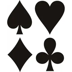 GENERICO - Decomural Club Heart Diamond Card Games WS-19146