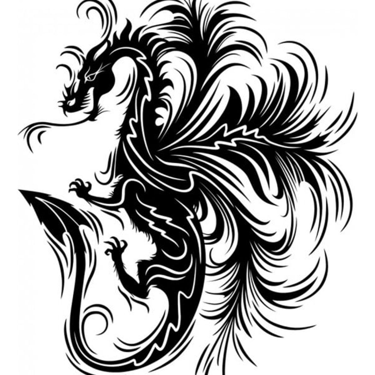 GENERICO - Decomural Dragon Art Fantasy Monster WS-19149