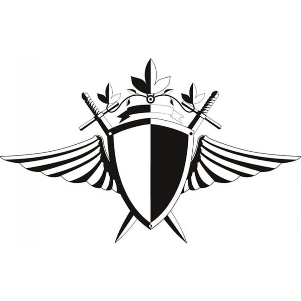 GENERICO - Decomural Badge Shield Sword WS-19154