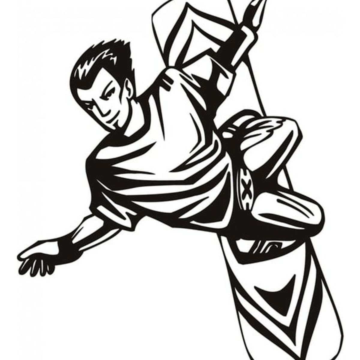 GENERICO - Decomural Snowboarder Extreme Sports WS-17896