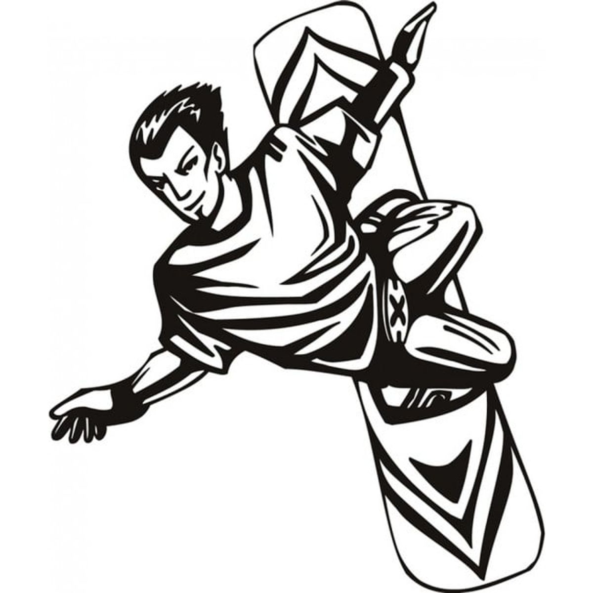 GENERICO - Decomural Snowboarder Extreme Sports WS-17896