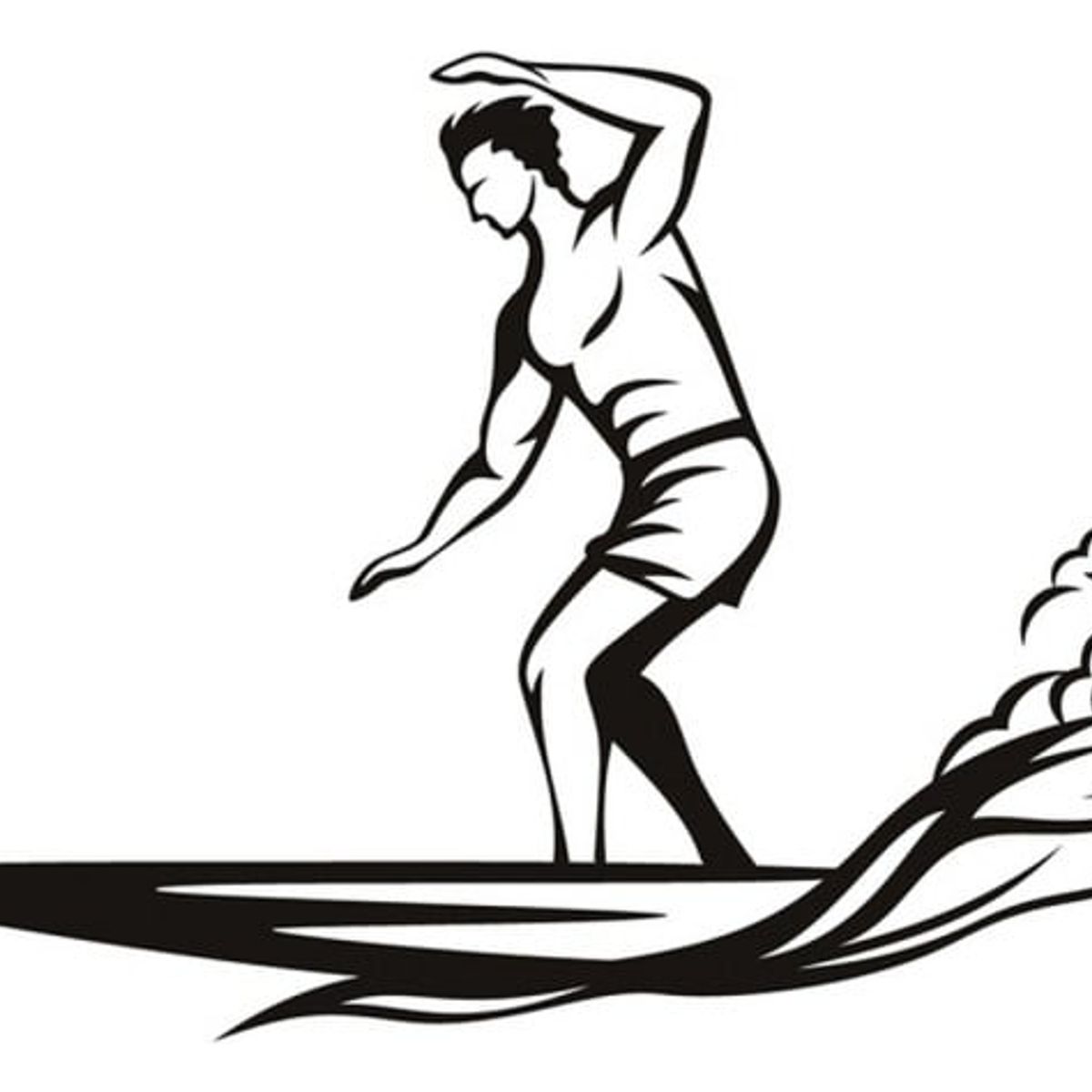 GENERICO - Decomural Surf Wave Surfboard Sports WS-17899