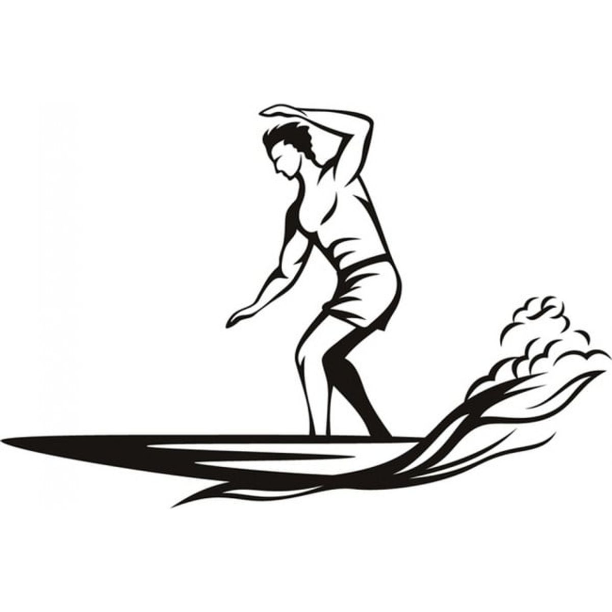 GENERICO - Decomural Surf Wave Surfboard Sports WS-17899