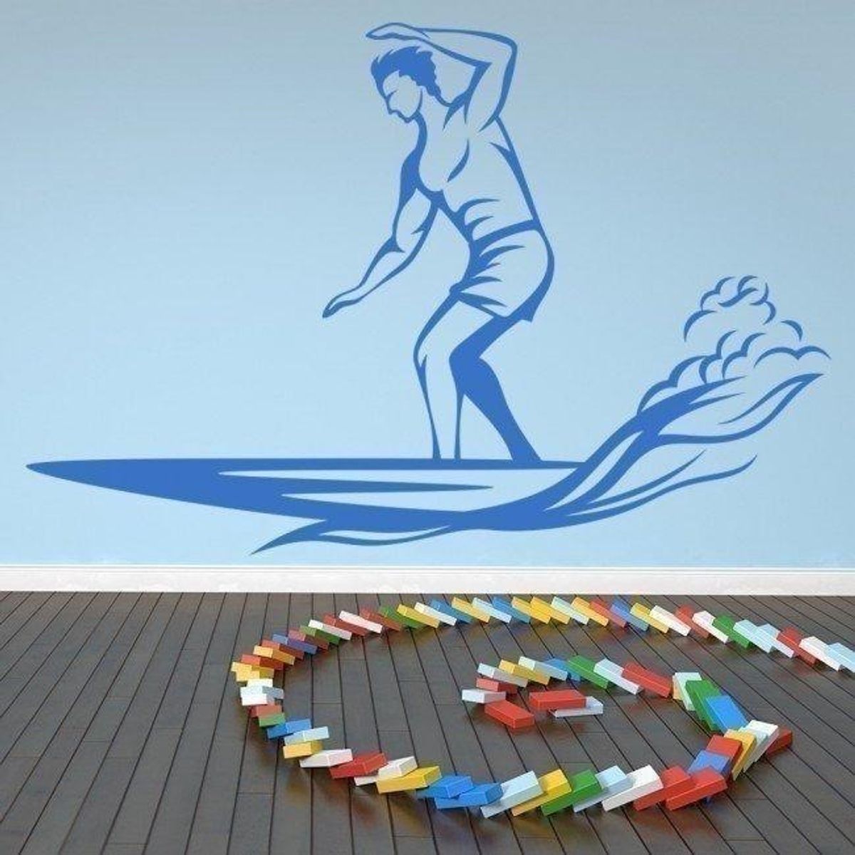 GENERICO - Decomural Surf Wave Surfboard Sports WS-17899