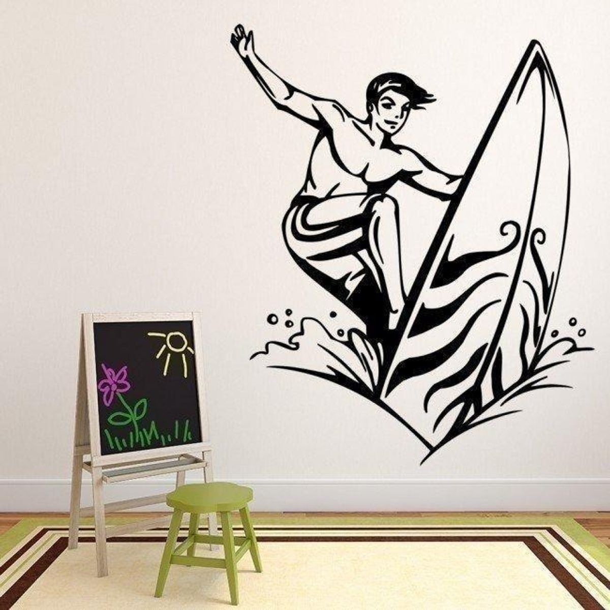 GENERICO - Decomural Surf Surfboard Waves WS-17900