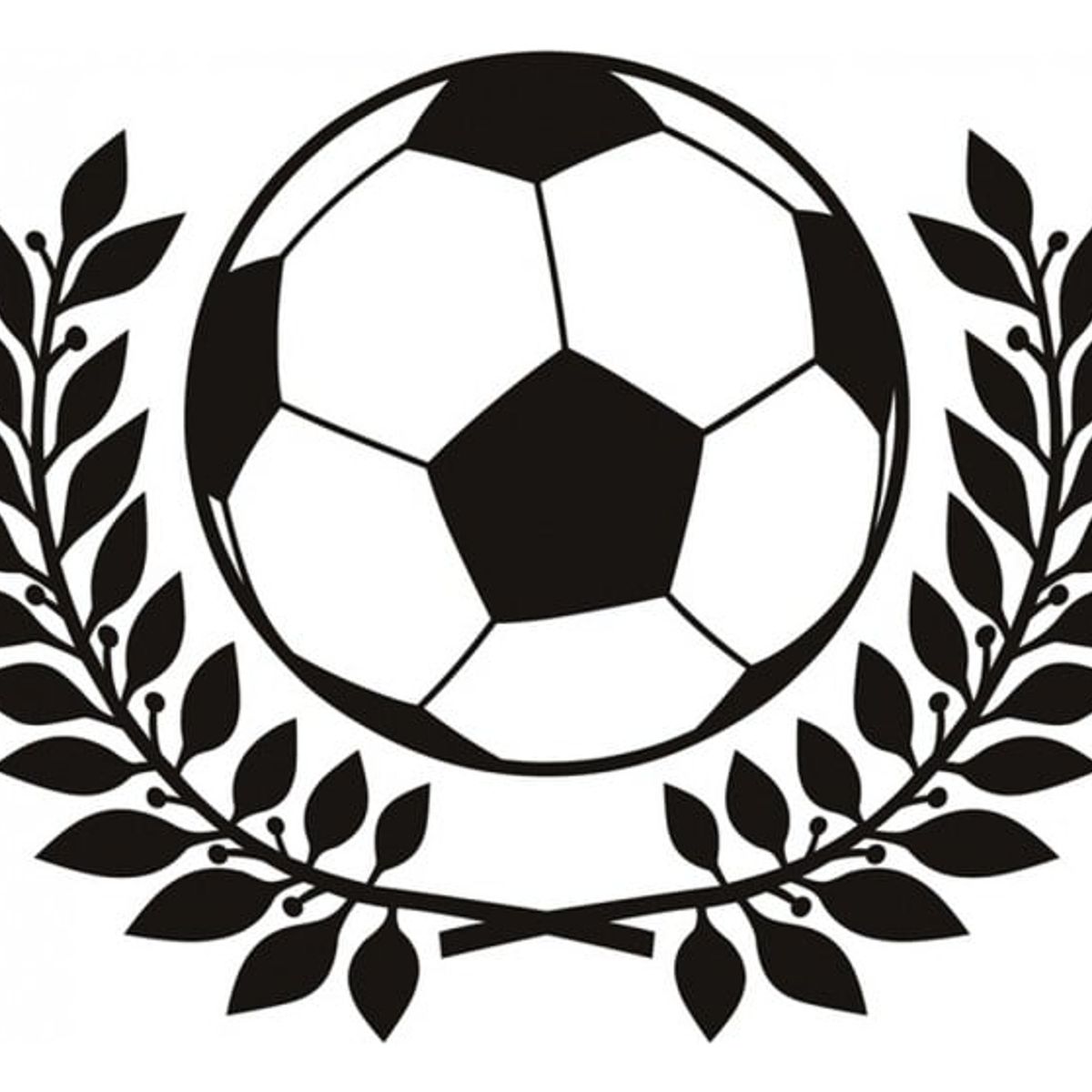 GENERICO - Decomural Football Wreath Football Badge WS-19191