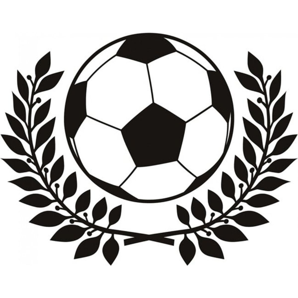 GENERICO - Decomural Football Wreath Football Badge WS-19191