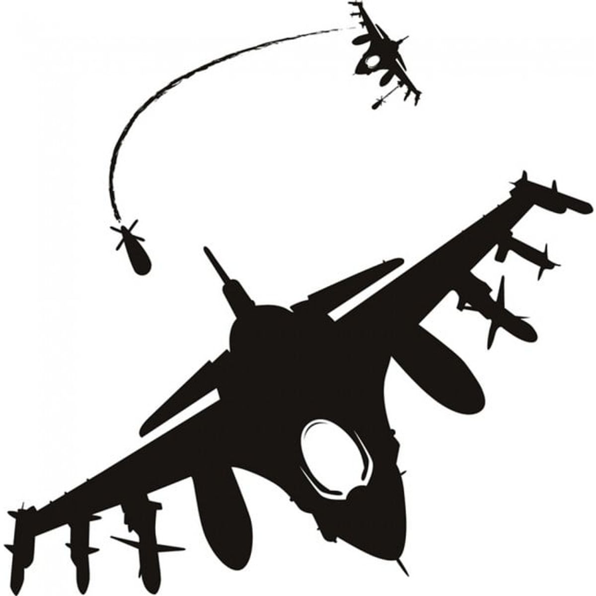 GENERICO - Decomural Fighter Jet Attack Army Airplane WS-17918