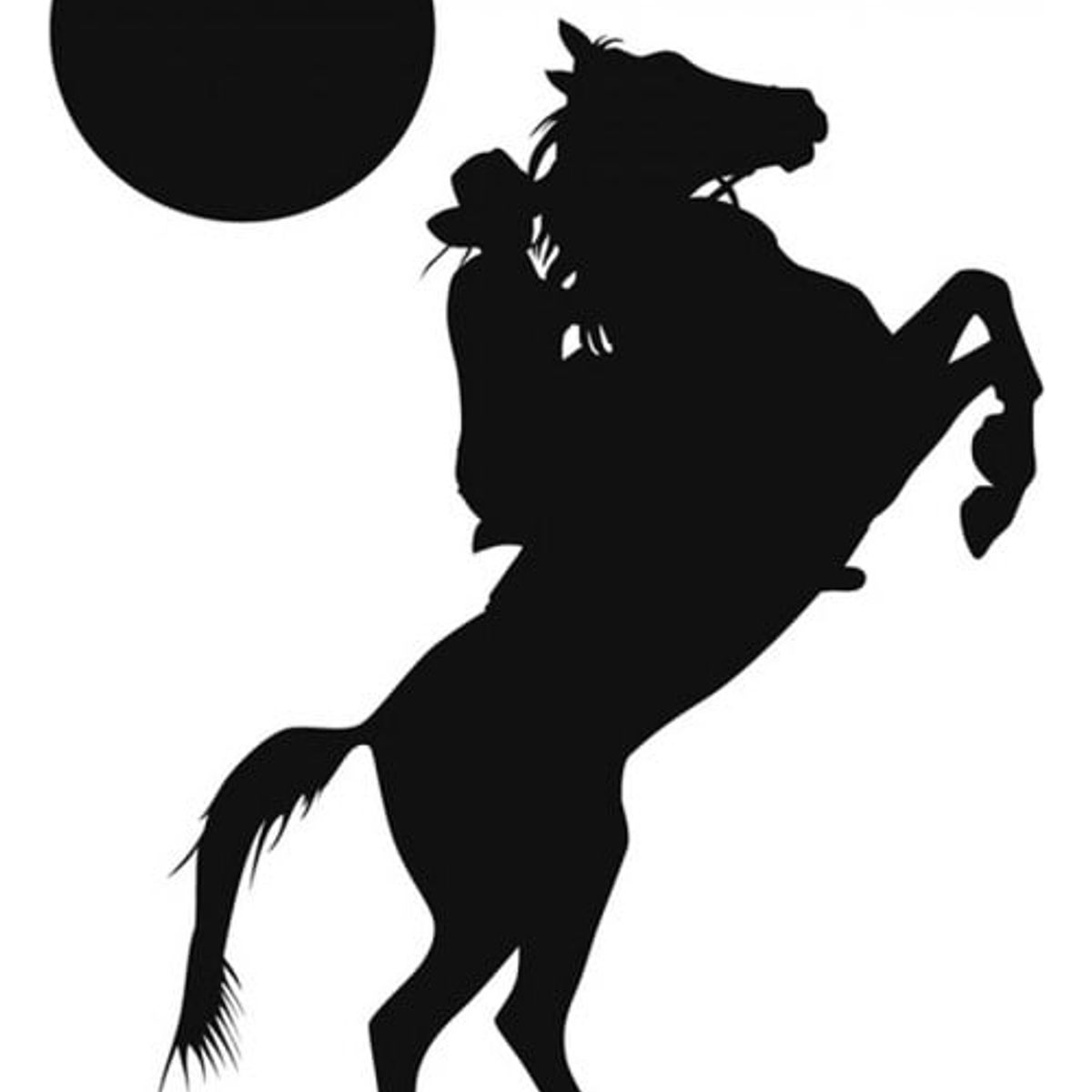 GENERICO - Decomural Cowboy Horse Moon WS-19204