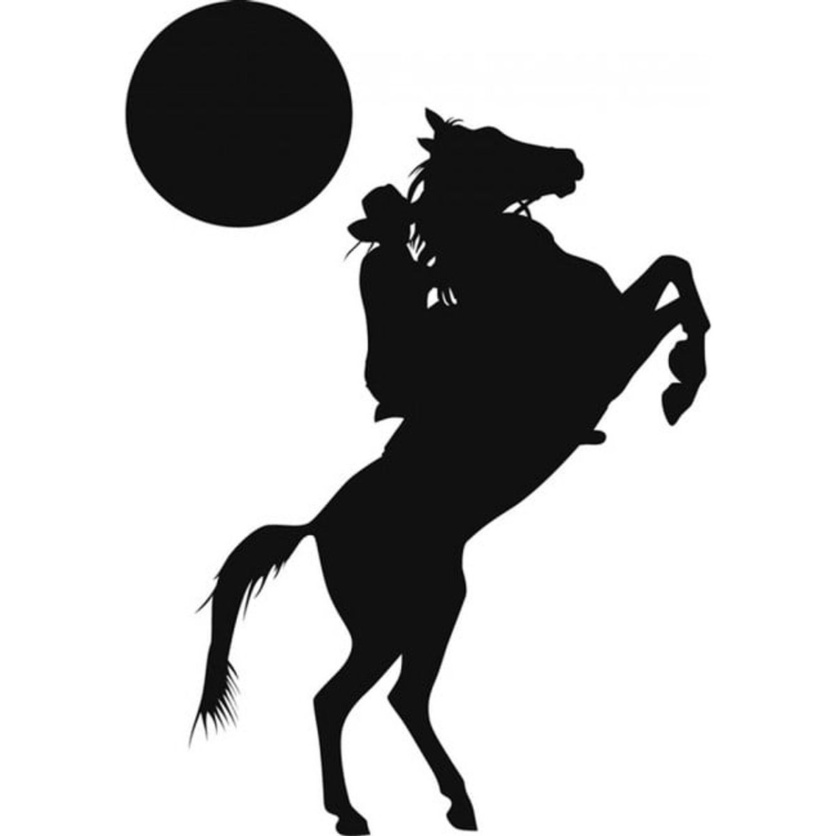 GENERICO - Decomural Cowboy Horse Moon WS-19204