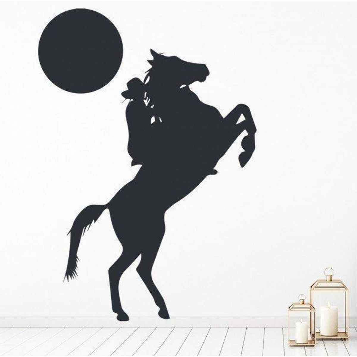GENERICO - Decomural Cowboy Horse Moon WS-19204
