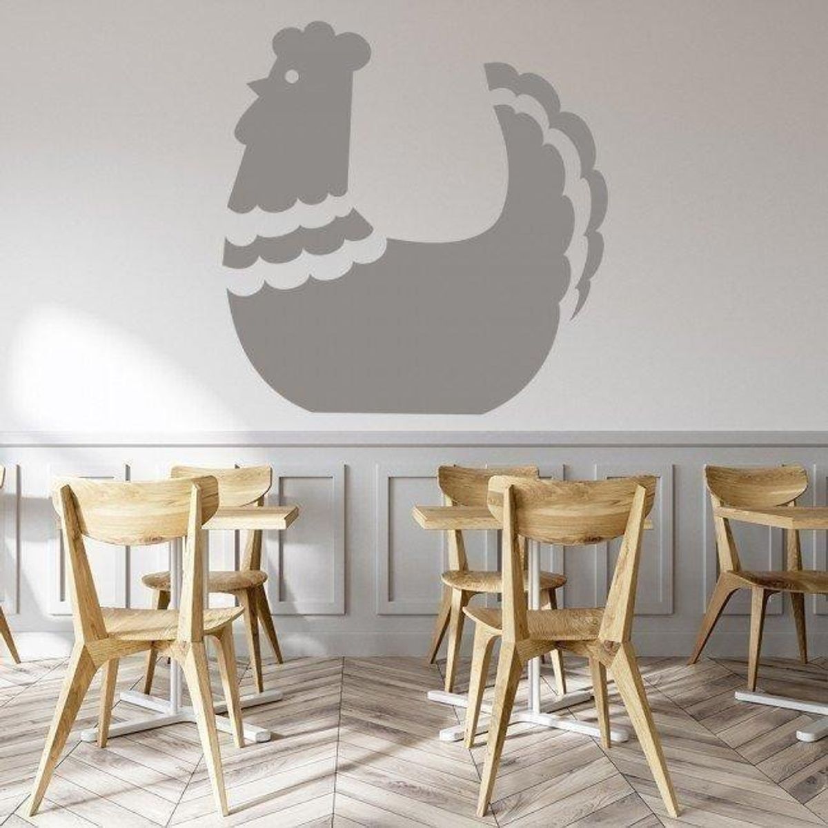 GENERICO - Decomural Hen Chicken Farm Animals Kitchen WS-19231