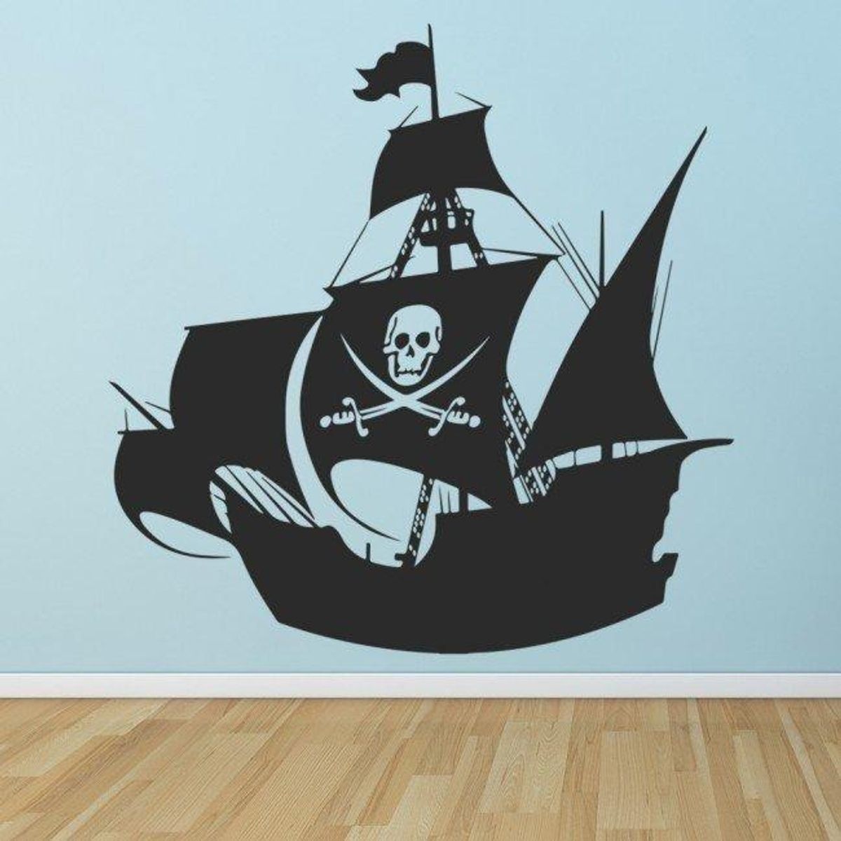 GENERICO - Decomural Pirate Ship Skull And Crossbones WS-17934