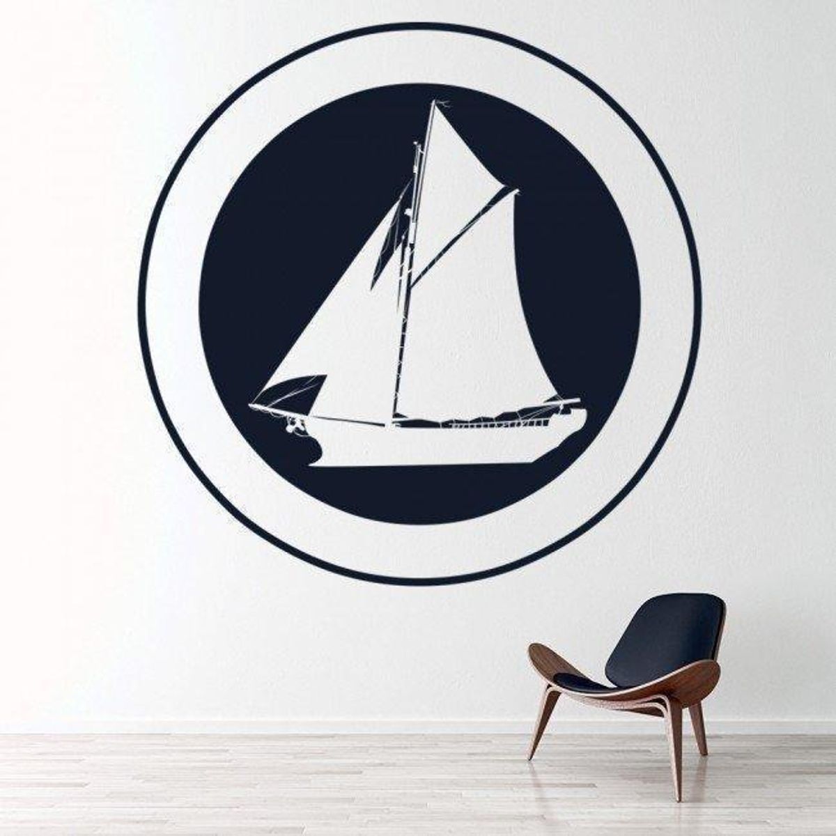 GENERICO - Decomural Sailboat Porthole Ships Transport WS-17938