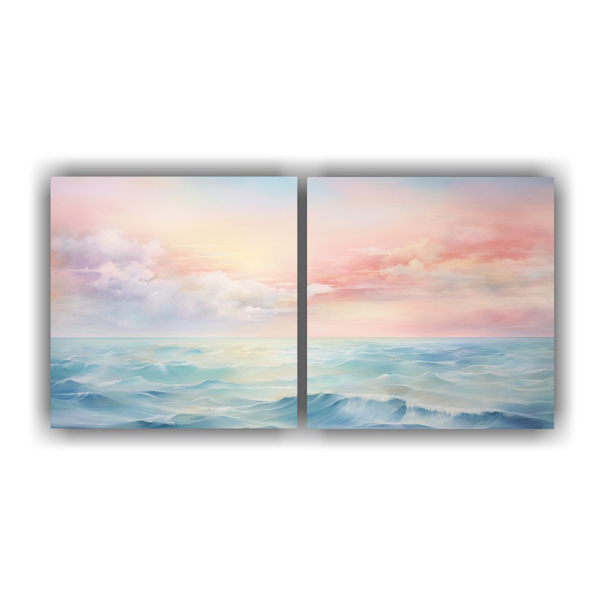 GENERICO - Pintura Decorativa Lineal De Dos Telas En 120x60 Cm