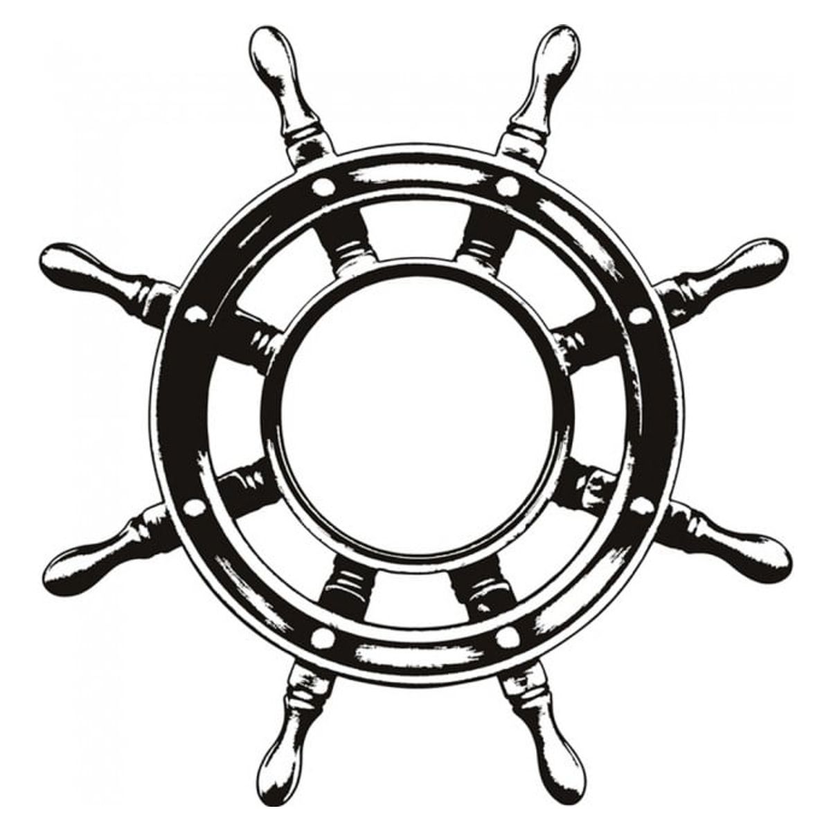 GENERICO - Decomural Ship Steering Wheel Sailboat Transport WS-17942