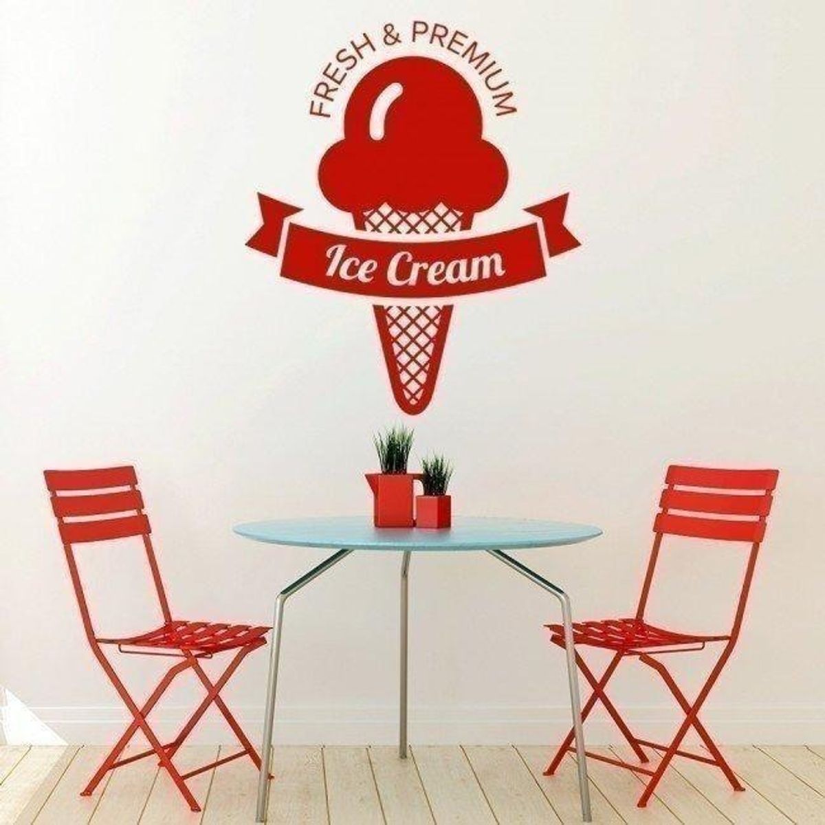 GENERICO - Decomural Premium Ice Cream Kitchen Cafe WS-19249