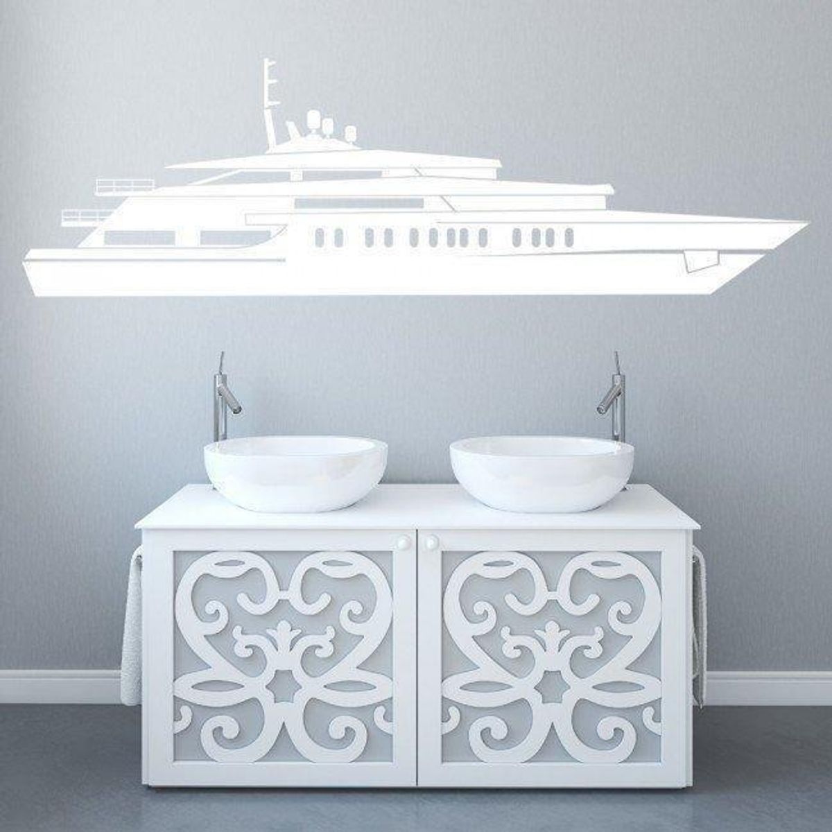 GENERICO - Decomural Yacht Boat Ships Sailing WS-17949