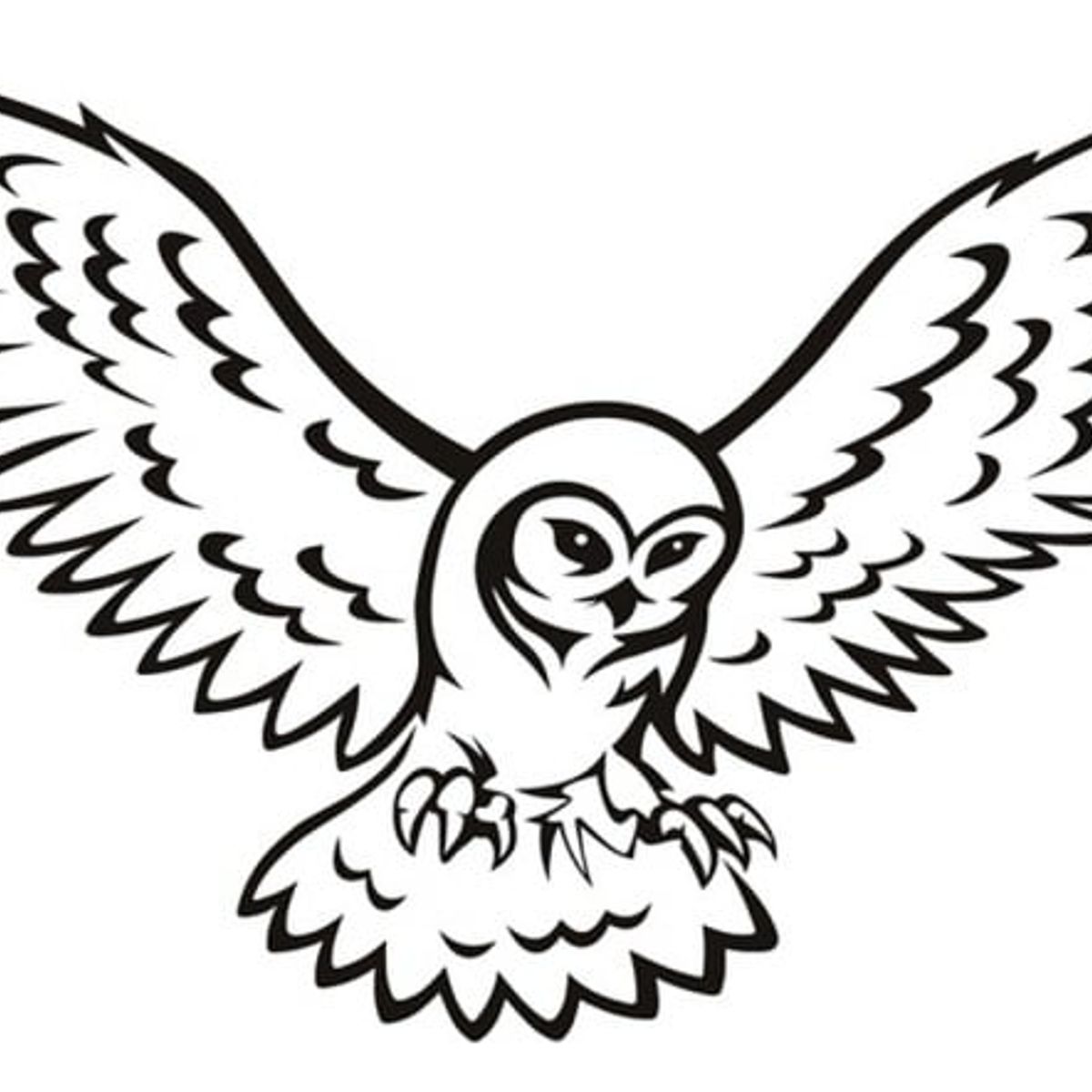 GENERICO - Decomural Flying Barn Owl Woodland Animals WS-19273