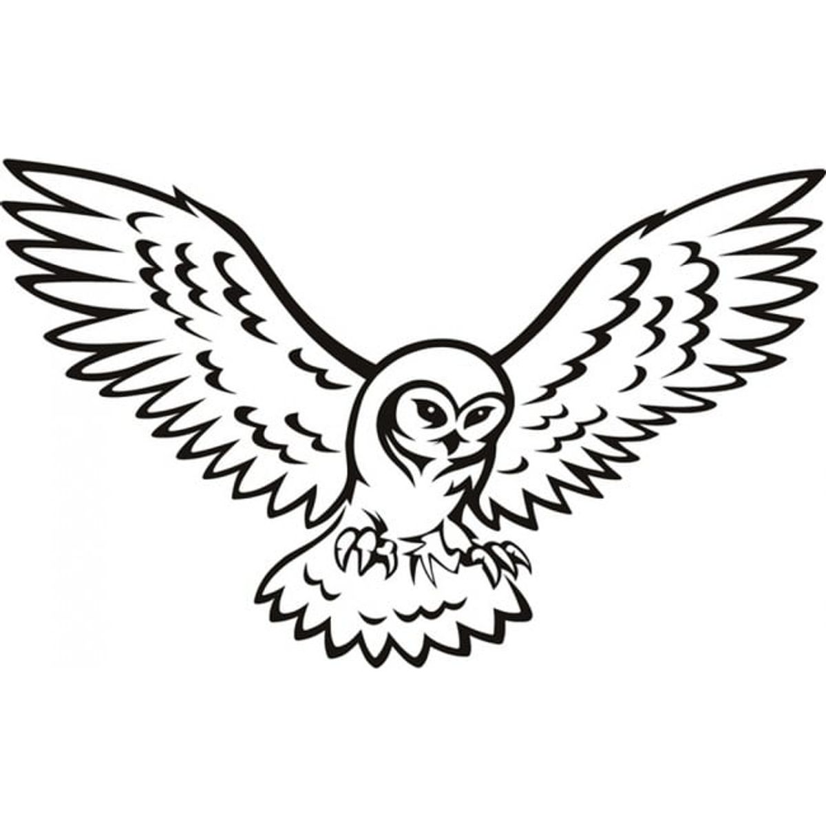 GENERICO - Decomural Flying Barn Owl Woodland Animals WS-19273