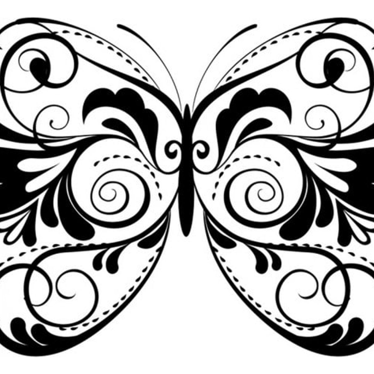 GENERICO - Decomural Floral Butterfly Butterflies WS-17965