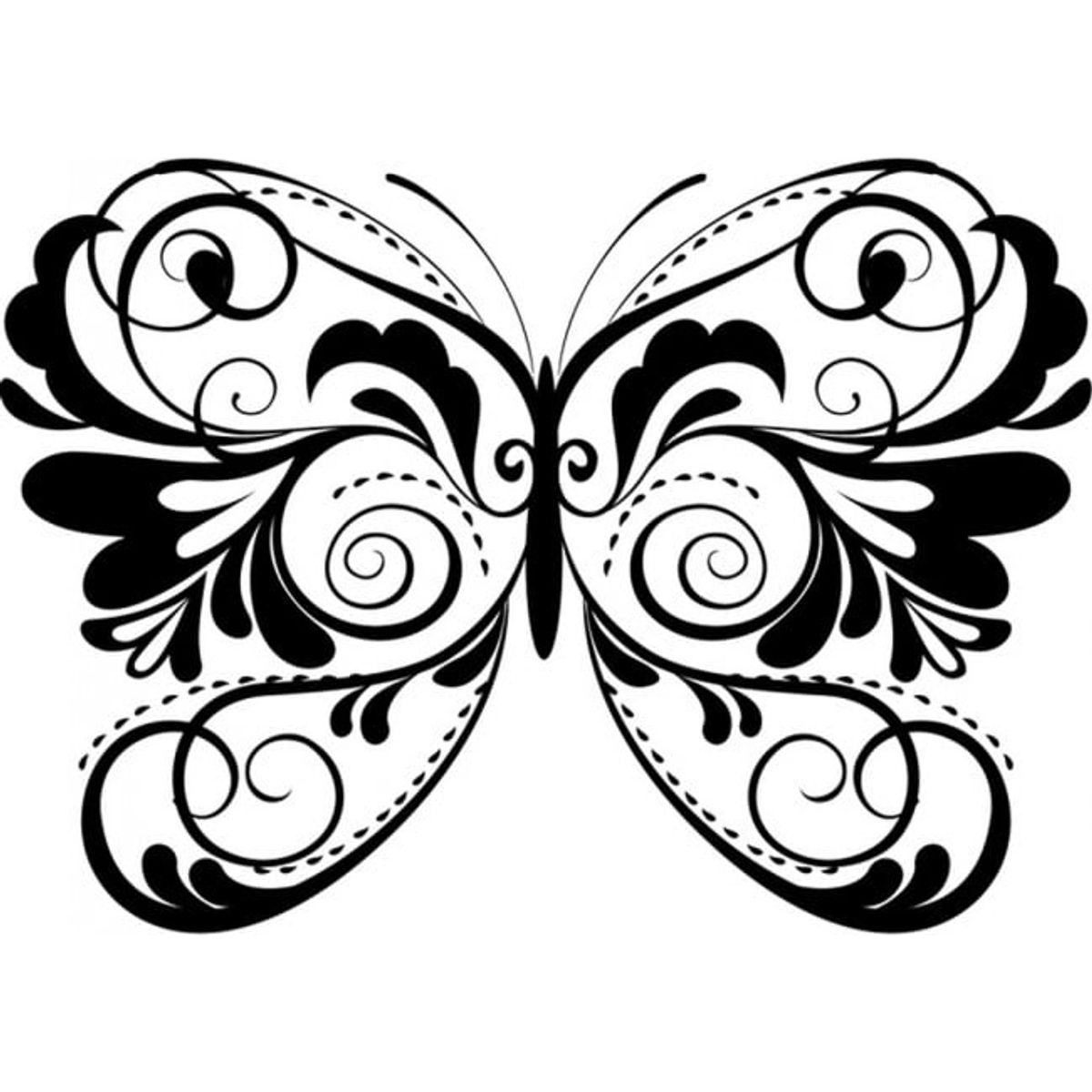 GENERICO - Decomural Floral Butterfly Butterflies WS-17965