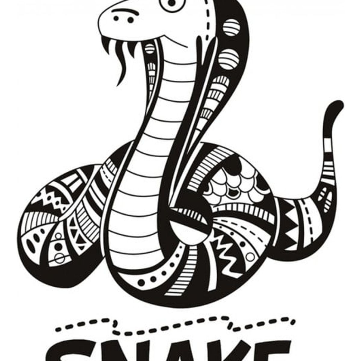 GENERICO - Decomural Cartoon Snake Childrens WS-17980