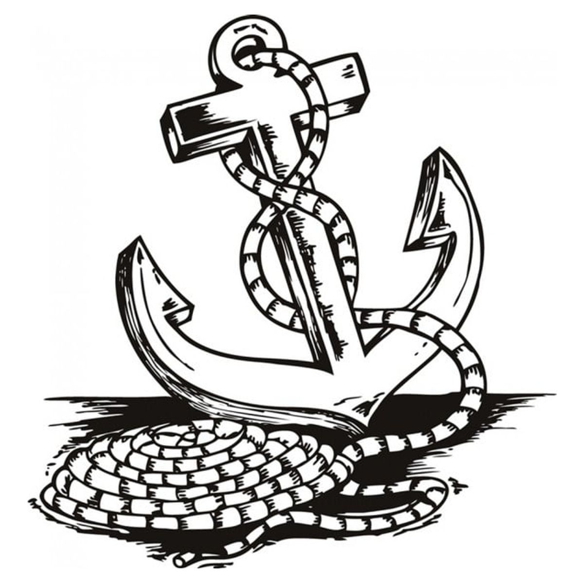 GENERICO - Decomural Rope Anchor Seaside Nautical WS-17988