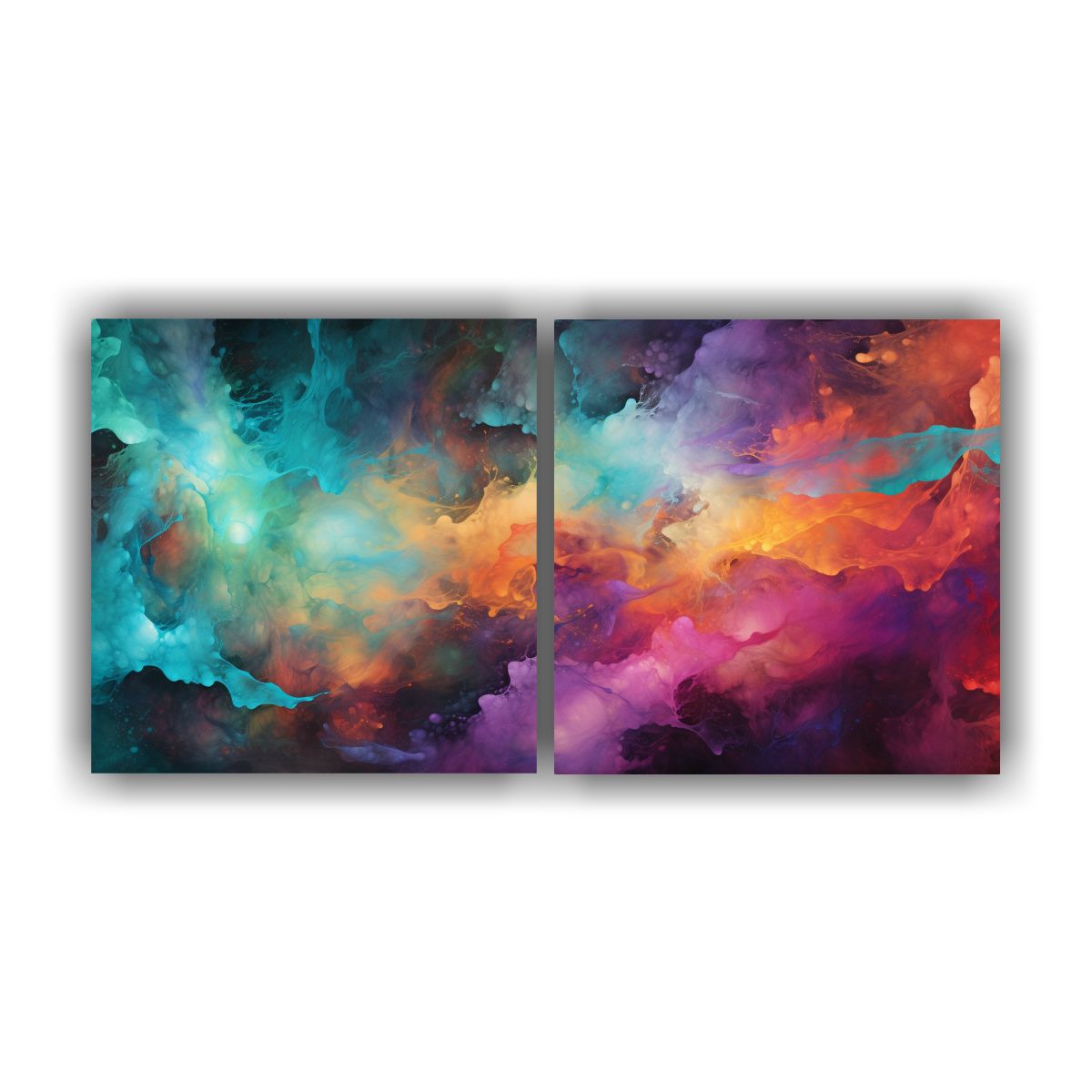 GENERICO - Cuadro Abstracto Con Finas Líneas Y Escena 140x70 Cm