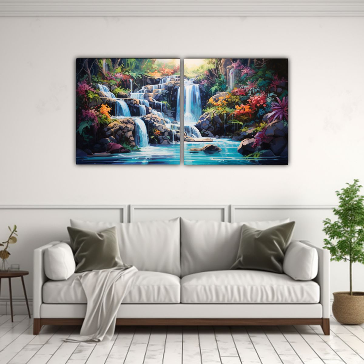 GENERICO - Pinturas Decorativas Abstractas En Acuarela 120x60 Cm