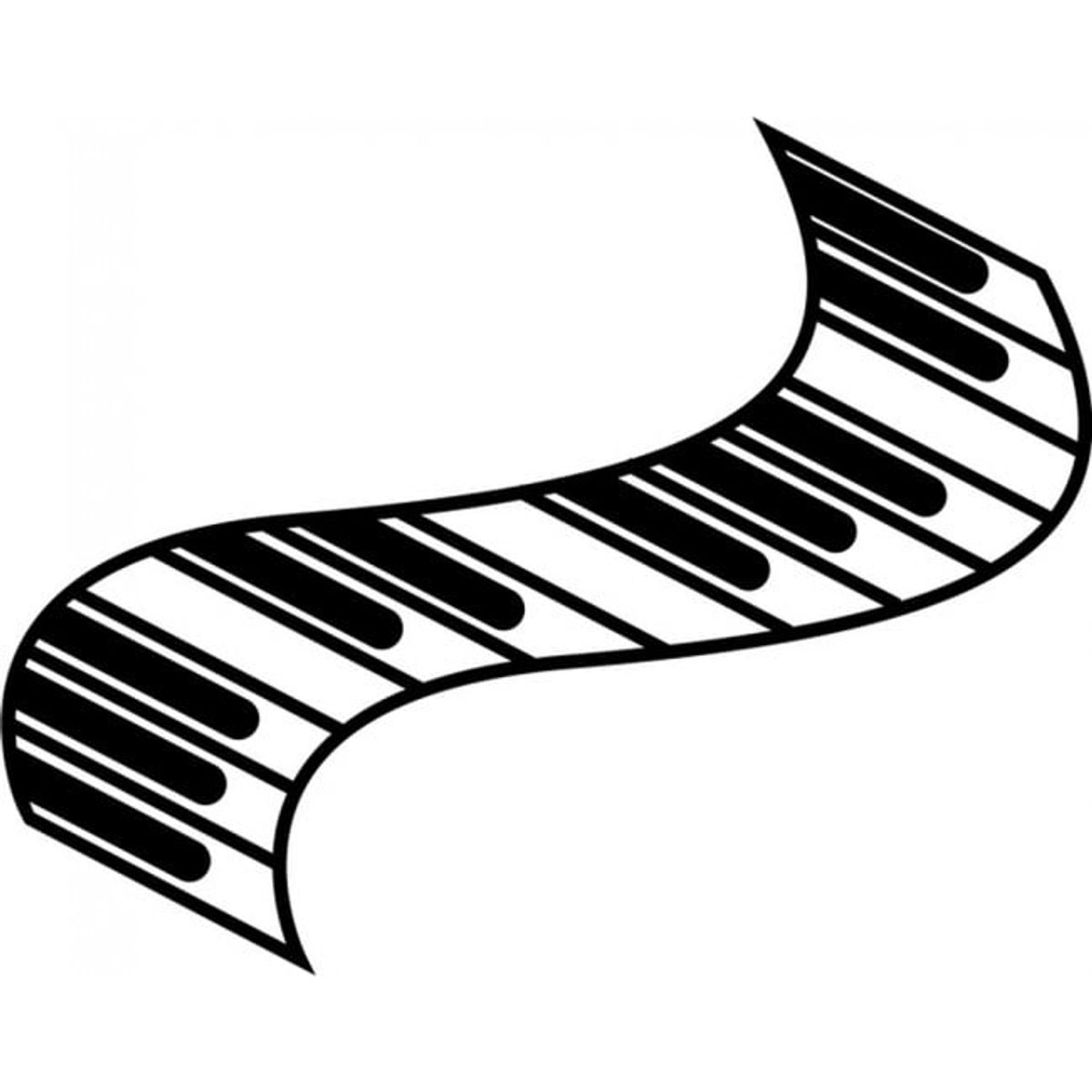 GENERICO - Decomural Piano Keys Keyboard Music WS-19313