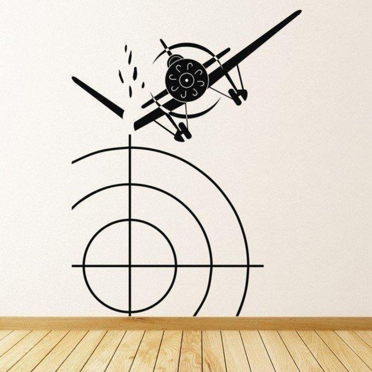 GENERICO - Decomural Fighter Plane Shot Army Airplane WS-19331