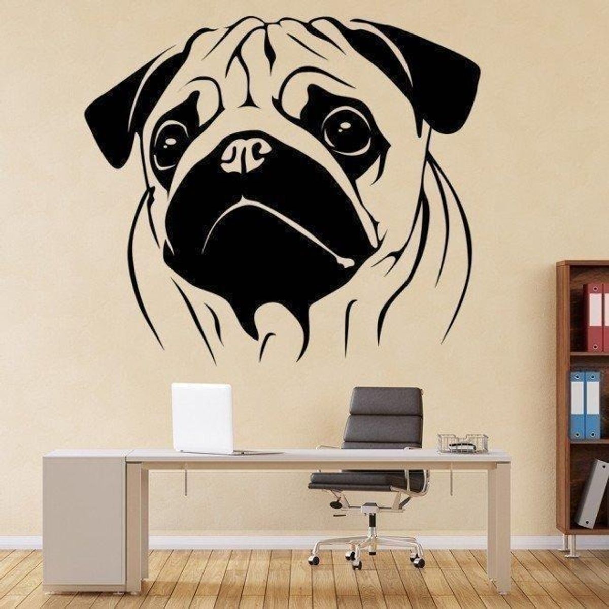 GENERICO - Decomural Pug Dog Pet WS-19350