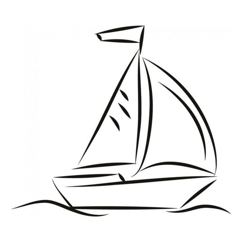 GENERICO - Decomural Sail Boat Sailing Ocean WS-19354