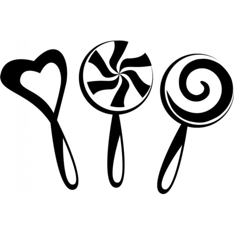 GENERICO - Decomural Lollipops Candy Sweets WS-18013