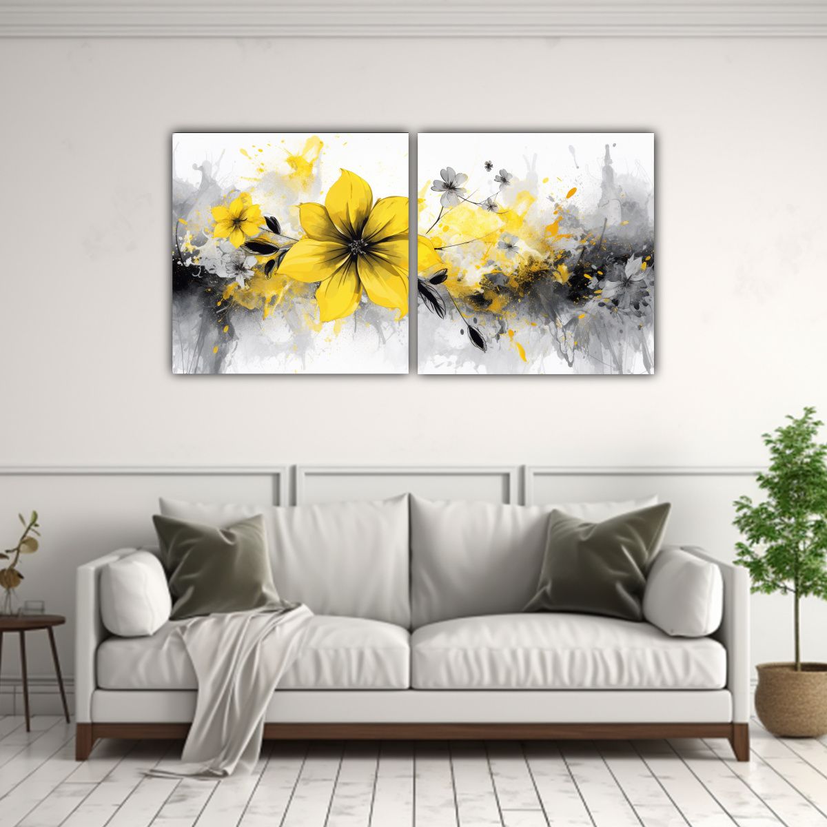 GENERICO - Pintura Decorativa Con Estilo Neonoir Y Pincel 120x60 Cm