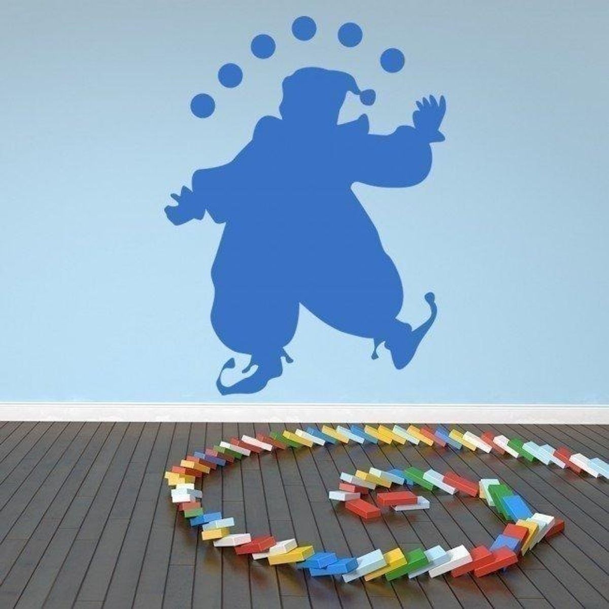 GENERICO - Decomural Clown Juggling Circus WS-18029