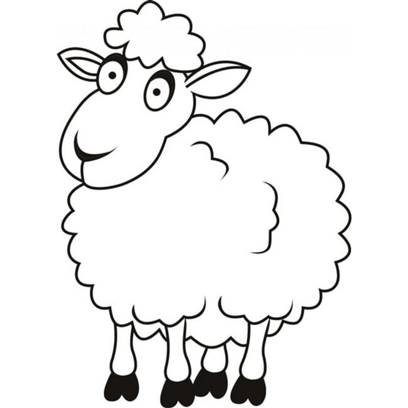 GENERICO - Decomural Funny Sheep Farm Animals WS-19367