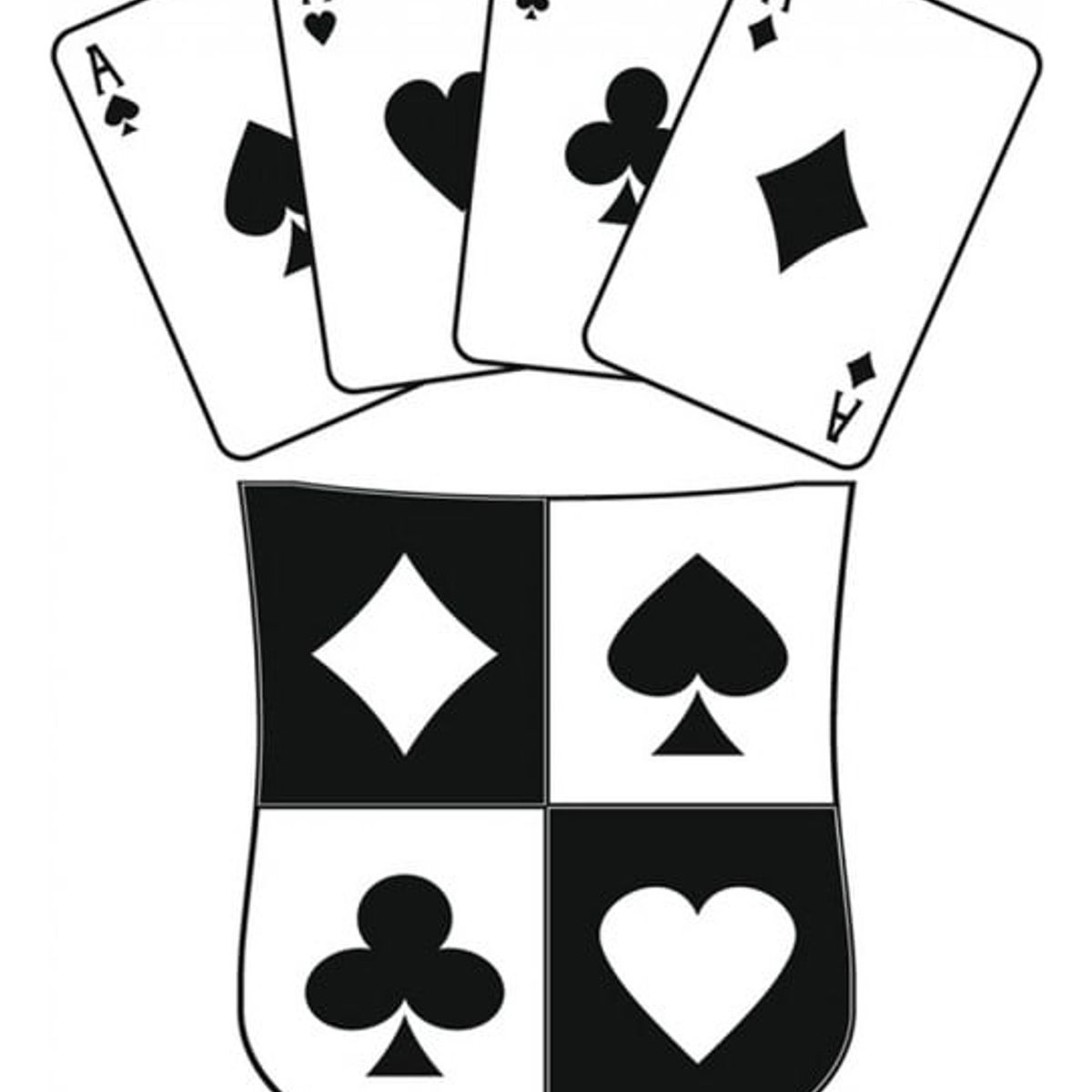 GENERICO - Decomural Ace Shield Card Games Poker WS-19368