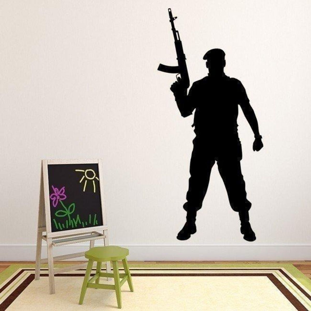 GENERICO - Decomural Soldier Army Guns WS-19381