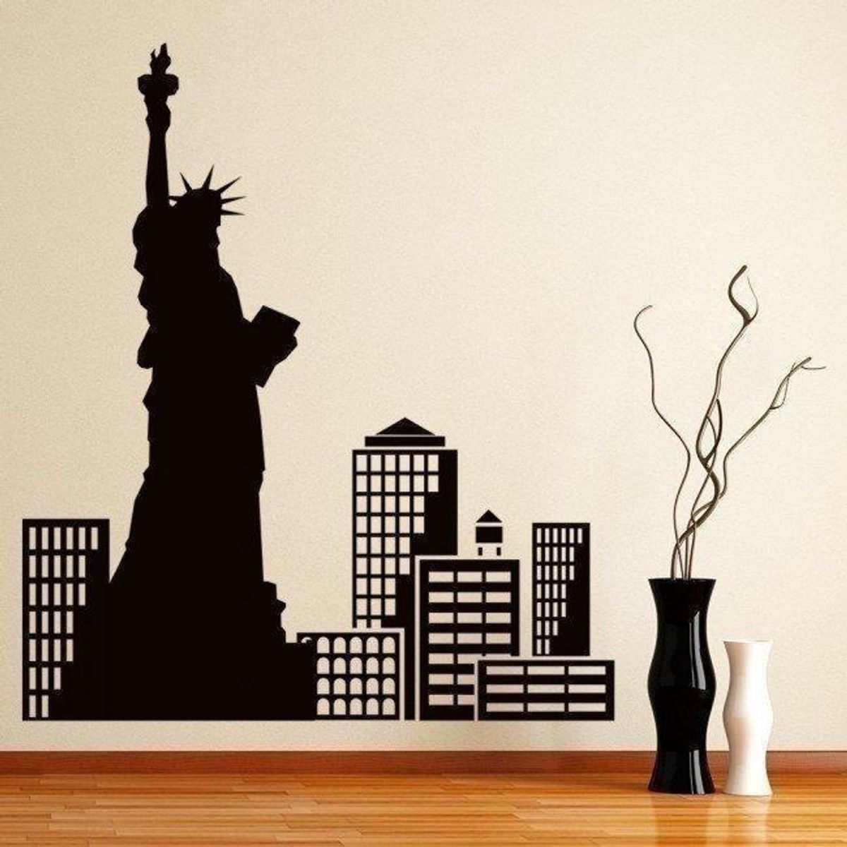 GENERICO - Decomural Statue Of Liberty City Skyline New York WS-19419