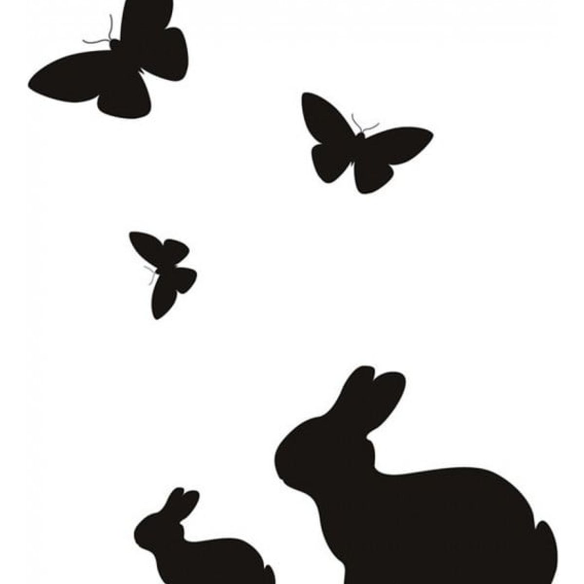 GENERICO - Decomural Rabbits Butterfly WS-19460