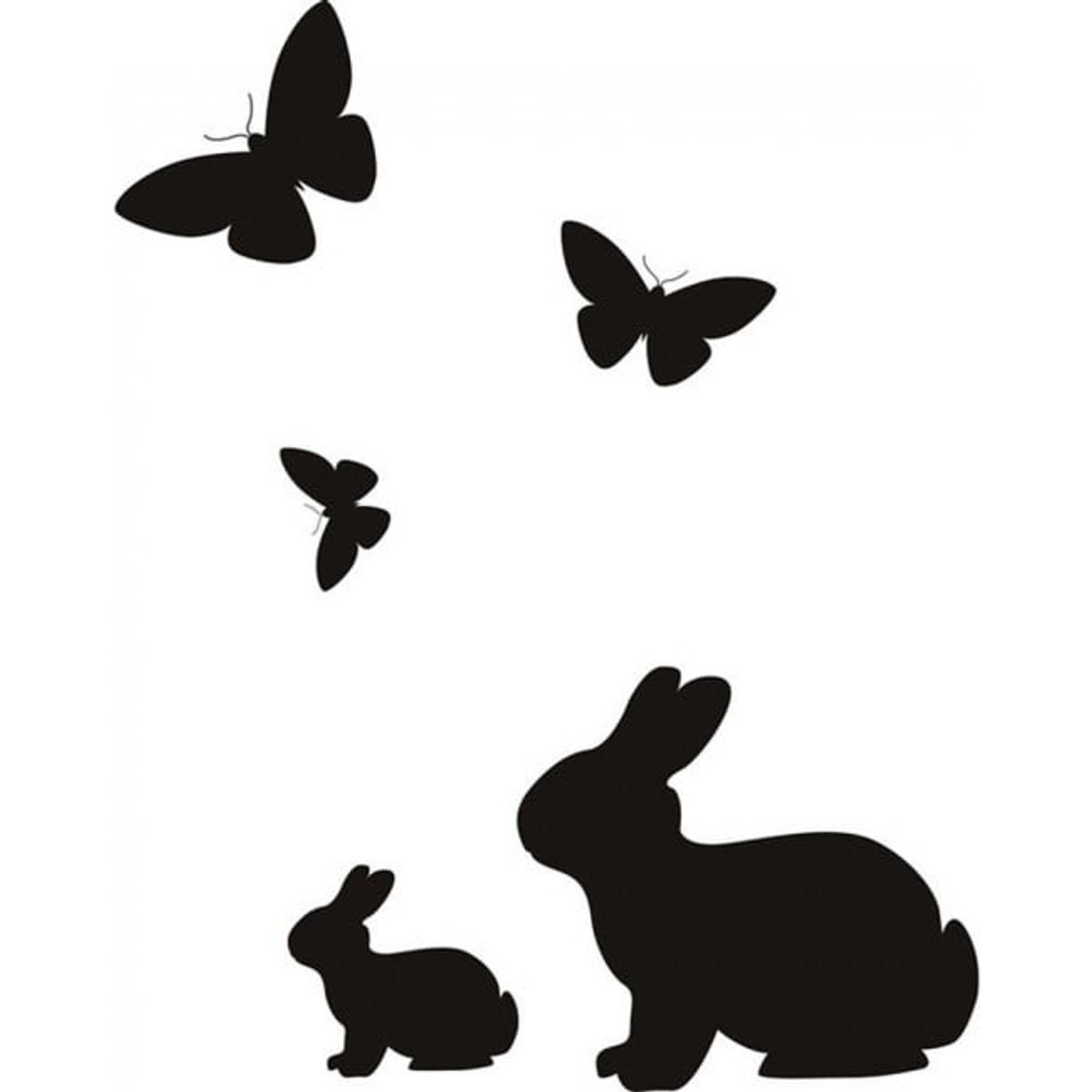 GENERICO - Decomural Rabbits Butterfly WS-19460