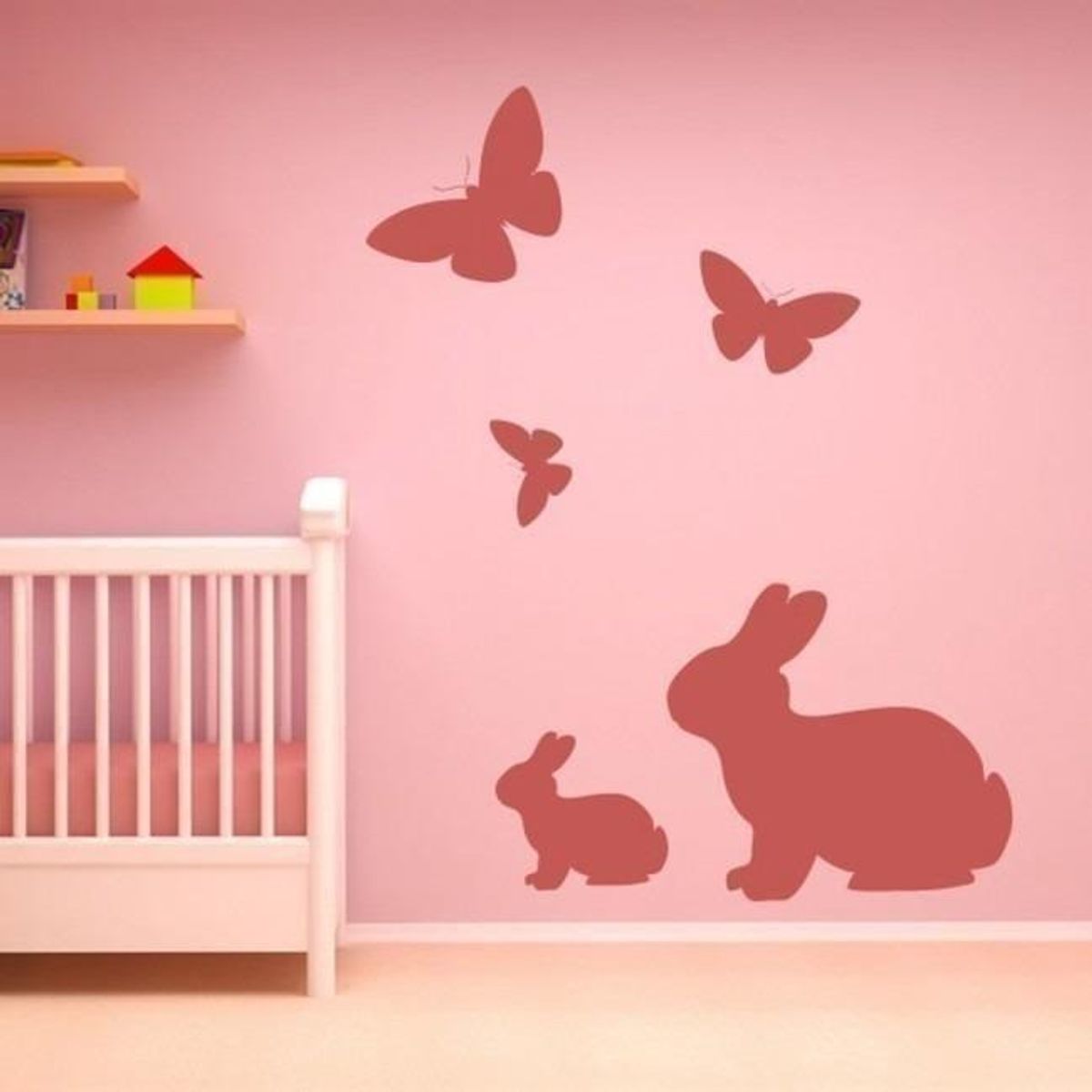 GENERICO - Decomural Rabbits Butterfly WS-19460