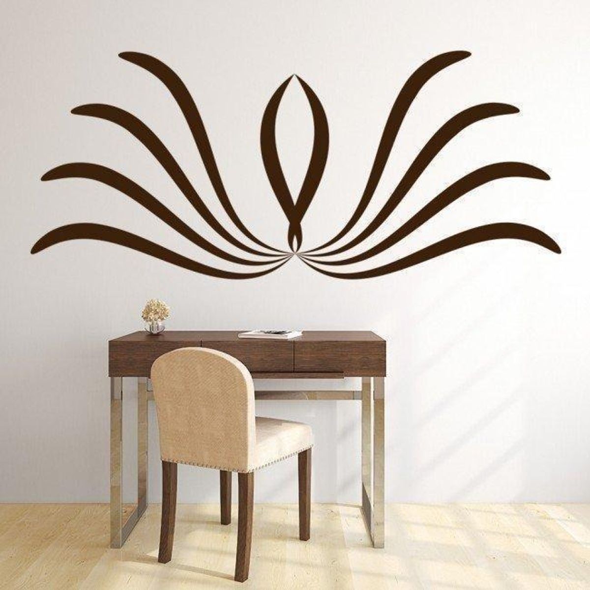 GENERICO - Decomural Swirl Design King Queen Headboard WS-18057