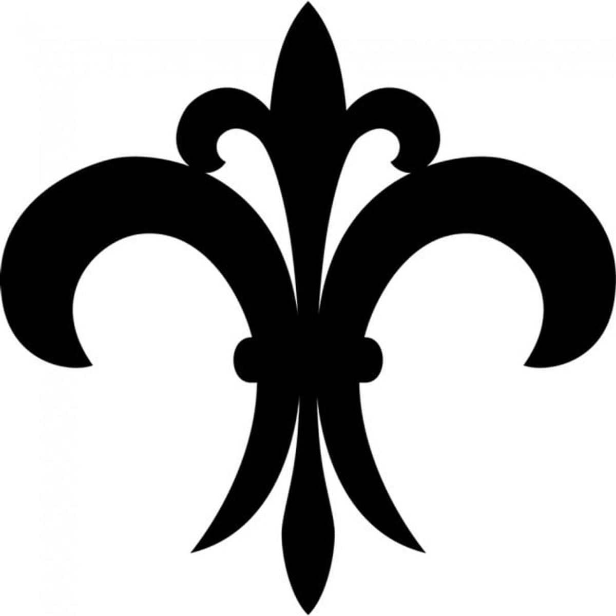GENERICO - Decomural Fleur De Lis Tile French Flower WS-18063