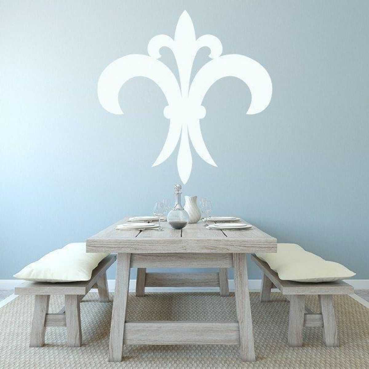 GENERICO - Decomural Fleur De Lis Tile French Flower WS-18063